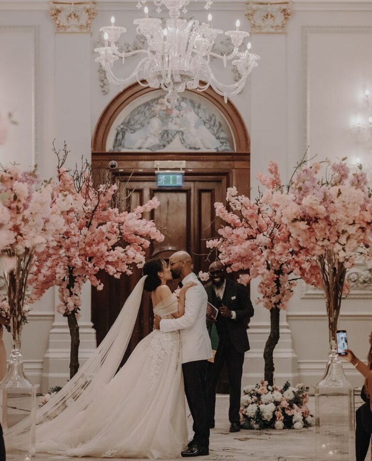 Beautiful wedding vows at the Langham London